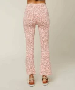 Cheap 🥰 O'Neill Pink Floral Dallen Flare Pants - Juniors ✔️ -O'Neill Sales zu100373227 alt 2 tm1634662156
