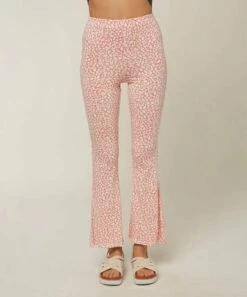 Cheap 🥰 O'Neill Pink Floral Dallen Flare Pants - Juniors ✔️ -O'Neill Sales zu100373227 main tm1634662156
