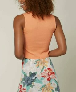 Brand new 🔥 O'Neill Mint Barkley Ruched Tank Top - Juniors 🌟 -O'Neill Sales zu101704565 alt 3 tm1644424025