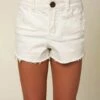 Discount 🧨 O'Neill White Aiden Distressed Jean Shorts - 👧 Girls 🌟 -O'Neill Sales zu101733072 main tm1640714003