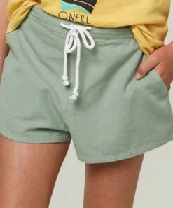 Cheap 🧨 O'Neill Sage Green Sage Drawstring Shorts - 👧 Girls 🛒 -O'Neill Sales zu101733096 alt 2 tm1640714003