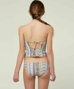 Coupon 🌟 O'Neill Blue & Pink Geometric Coco Tankini - 👧 Girls ⭐ -O'Neill Sales zu102050152 alt 2 tm1640702132