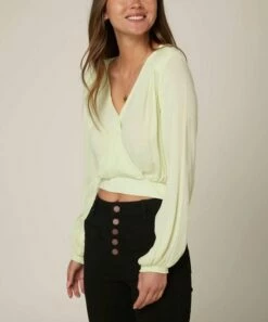 Outlet 🧨 O'Neill Mint Freely Surplice Top - Juniors 😉 -O'Neill Sales zu102876317 alt 1 tm1644337128