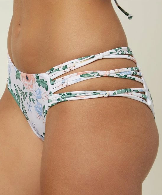 Deals ๐ O'Neill White & Green Floral Cross-Strap ๐ Bikini Bottoms - Juniors โญ 4 Deals ๐ O'Neill White & Green Floral Cross-Strap ๐ Bikini Bottoms - Juniors โญ - Image 2