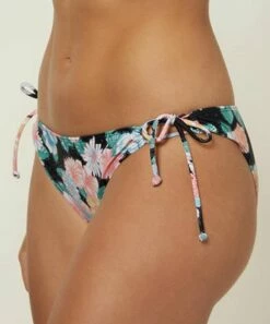 Best reviews of ✔️ O'Neill Black & Pink Floral Side-Tie 👙 Bikini Bottoms - Juniors 🔥