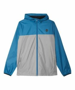 Best deal 👏 O'Neill Cascade Blue & Gray Color Block Nomadic Windbreaker - Boys ✔️