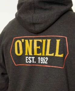 Deals ⭐ O'Neill Charcoal Heather Brink Hoodie - Men 😍 -O'Neill Sales zu105403598 alt 2 tm1663786211