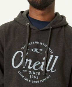 Hot Sale 😉 O'Neill Charcoal Heather Classic Hoodie - Men ❤️ -O'Neill Sales zu105403603 alt 2 tm1663786211