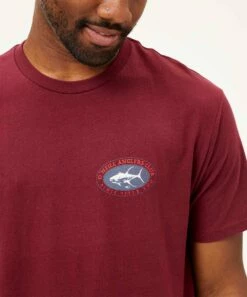 Flash Sale ⭐ O'Neill Burgundy 'Anglers Club' Tee - Men ⭐ -O'Neill Sales zu105409880 alt 2 tm1660594685