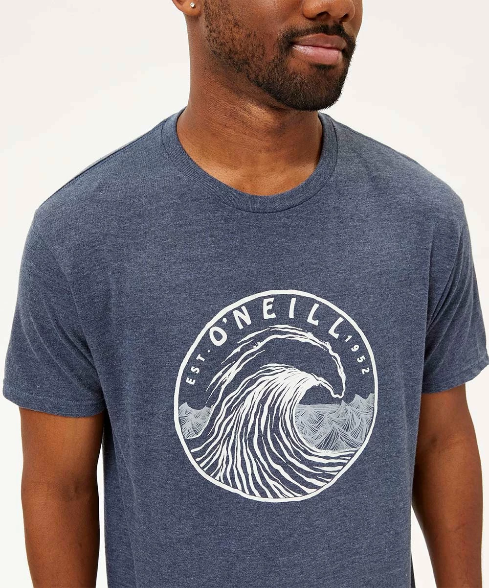 Budget 👏 O'Neill Navy Heather 'O'Neill' Wave Tee - Men 🎁 5 Budget 👏 O'Neill Navy Heather 'O'Neill' Wave Tee - Men 🎁 - Image 3
