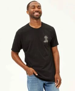 Cheapest 🌟 O'Neill Black 'O'Neill' Palmstrands Tee - Men ⌛ -O'Neill Sales zu105409891 main tm1660594685