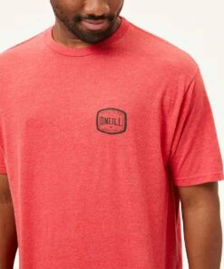 Coupon 👍 O'Neill Red Heather 'O'Neill' Tangier Tee - Men 🤩 -O'Neill Sales zu105419227 alt 2 tm1660594685