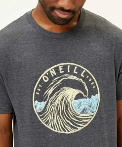 Cheapest 🥰 O'Neill Charcoal Heather 'O'Neill' Wave Tee - Men 👍 -O'Neill Sales zu105419230 alt 2 tm1660594685