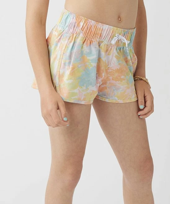Wholesale ⭐ O'Neill Yellow Floral Lane Side-Slit Drawstring Boardshorts - 👧 Girls ⌛ 3 Wholesale ⭐ O'Neill Yellow Floral Lane Side-Slit Drawstring Boardshorts - 👧 Girls ⌛