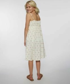 Deals 👍 O'Neill White & Pink Floral Drana Sleeveless Shift 👗 Dress - 👧 Girls 😀 -O'Neill Sales zu106421557 alt 3 tm1655218201