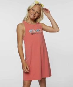 Best Pirce 💯 O'Neill Rose & Blue Floral 'O'Neill' Lillie Racerback 👗 Dress - 👧 Girls 🎉 -O'Neill Sales zu106424718 alt 2 tm1655218201