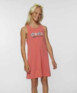 Best Pirce 💯 O'Neill Rose & Blue Floral 'O'Neill' Lillie Racerback 👗 Dress - 👧 Girls 🎉