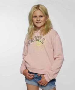 Outlet 👍 O'Neill Pink Sun Logo Scobie Fleece Hoodie - 👧 Girls 💯 -O'Neill Sales zu106424831 alt 2 tm1660679862