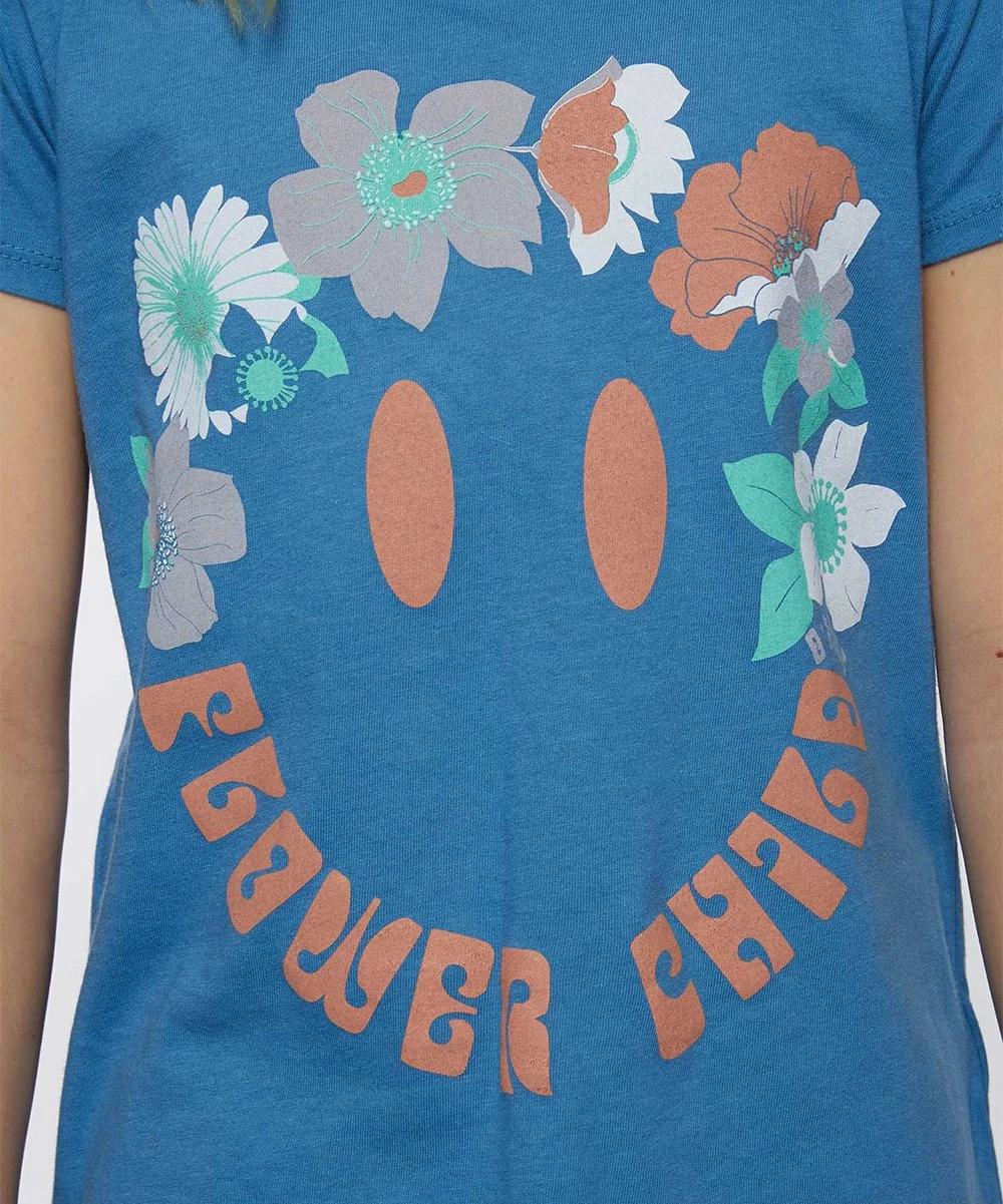 Hot Sale ๐ O'Neill Blue & Multicolor 'Flower Child' Crewneck Tee - ๐ง Girls ๐คฉ 5 Hot Sale ๐ O'Neill Blue & Multicolor 'Flower Child' Crewneck Tee - ๐ง Girls ๐คฉ - Image 3