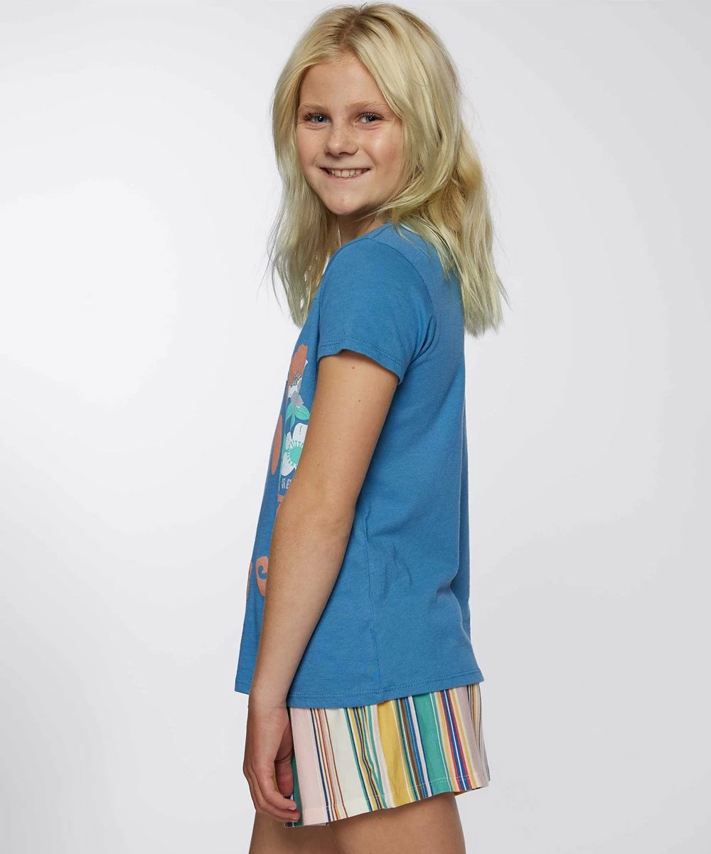 Hot Sale ๐ O'Neill Blue & Multicolor 'Flower Child' Crewneck Tee - ๐ง Girls ๐คฉ 6 Hot Sale ๐ O'Neill Blue & Multicolor 'Flower Child' Crewneck Tee - ๐ง Girls ๐คฉ - Image 4