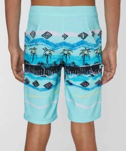 Hot Sale 🤩 O'Neill Turquoise & Blue Heist Hyperfreak Boardshorts - Boys 🥰 -O'Neill Sales zu106432191 alt 2 tm1655480299
