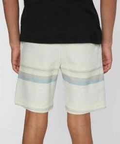 Promo 🥰 O'Neill Cream & Blue Stripe Bavaro Shorts - Boys 👏 -O'Neill Sales zu106438713 alt 2 tm1655480299