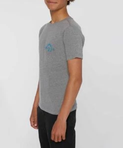 Discount 💯 O'Neill Heather Gray & Blue Set Crewneck Tee - Boys 🌟 -O'Neill Sales zu106438818 alt 2 tm1655480299