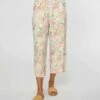 Top 10 ❤️ O'Neill Cream & Pink Floral Sailin Wide-Leg Capri Pants - Juniors 😉 -O'Neill Sales zu106672769 main tm1656517253