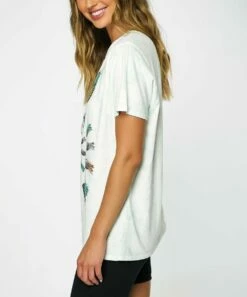 Best Pirce 💯 O'Neill White & Purple Pineapple Spiral Hypnosis Tee - Juniors 😍 -O'Neill Sales zu106683025 alt 5 tm1656517253