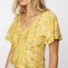 Wholesale 🔔 O'Neill Yellow Floral Karly V-Neck Crop Top - Juniors 🤩 -O'Neill Sales zu106701885 alt 8 tm1656517253