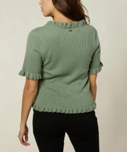 Discount ๐คฉ O'Neill Sage Cassie Ruffle-Hem V-Neck Button-Front Top - Juniors โ๏ธ 7 Discount ๐คฉ O'Neill Sage Cassie Ruffle-Hem V-Neck Button-Front Top - Juniors โ๏ธ -O'Neill Sales zu106706162 alt 6 tm1656516914