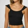 Best reviews of 👏 O'Neill Black Andy Cap-Sleeve Crop Top - Juniors ⭐ -O'Neill Sales zu106706387 main tm1656516914