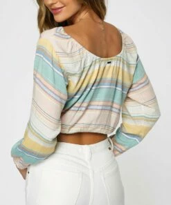 New ๐ O'Neill Blue & Light Yellow Stripe Mallie Long-Sleeve Crop Top - Juniors ๐ฏ 9 New ๐ O'Neill Blue & Light Yellow Stripe Mallie Long-Sleeve Crop Top - Juniors ๐ฏ -O'Neill Sales zu106706409 alt 5 tm1656516914