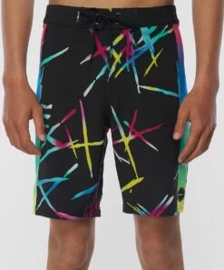 Cheapest 😉 O'Neill Black Abstract Hyperfreak Fire Coral Boardshorts - Boys 🔥