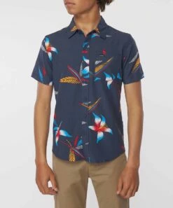 Best reviews of 🔥 O'Neill Navy & Red Floral Yabro Button-Up - Boys 🥰