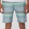 Best deal 🤩 O'Neill Blue Shadow & Green Stripe Bavaro Bermuda Shorts - Boys 🥰 -O'Neill Sales zu107962635 main tm1660679862