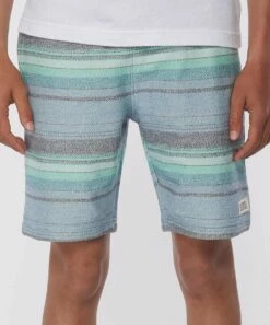 Best deal 🤩 O'Neill Blue Shadow & Green Stripe Bavaro Bermuda Shorts - Boys 🥰