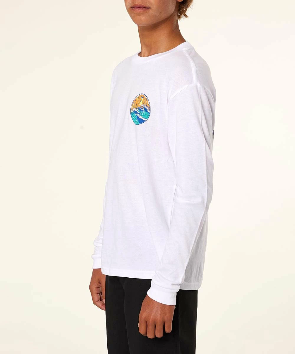 Promo 🎁 O'Neill White & Orange Logo Double Up Long-Sleeve Top - Boys 🥰 5 Promo 🎁 O'Neill White & Orange Logo Double Up Long-Sleeve Top - Boys 🥰 - Image 3