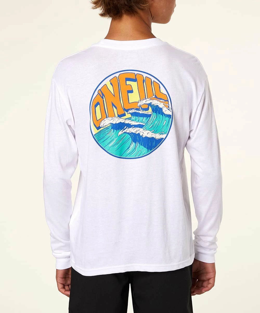 Promo 🎁 O'Neill White & Orange Logo Double Up Long-Sleeve Top - Boys 🥰 3 Promo 🎁 O'Neill White & Orange Logo Double Up Long-Sleeve Top - Boys 🥰