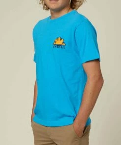 Brand new 🔥 O'Neill Bright Blue & Orange Logo Cruiser Crewneck Tee - Boys 🎉 -O'Neill Sales zu107962683 alt 2 tm1660679862