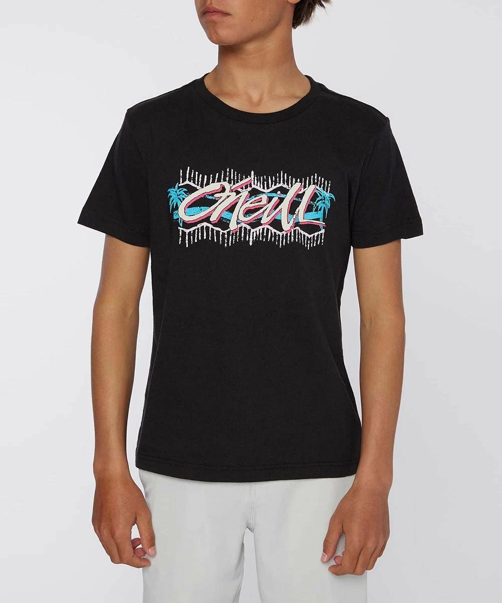 Hot Sale โ๏ธ O'Neill Black & White 'O'Neill' Logo Scribble Crewneck Tee - Boys ๐ 3 Hot Sale โ๏ธ O'Neill Black & White 'O'Neill' Logo Scribble Crewneck Tee - Boys ๐