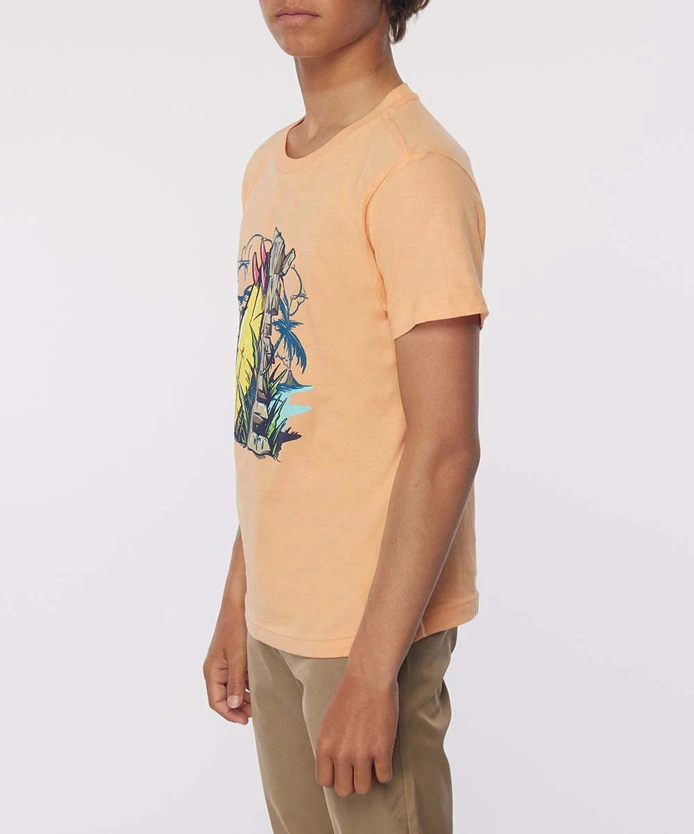 Best Pirce ๐งจ O'Neill Peach & Blue 'O'Neill' Logo Cairn Rocks Crewneck Tee - Boys ๐ 4 Best Pirce ๐งจ O'Neill Peach & Blue 'O'Neill' Logo Cairn Rocks Crewneck Tee - Boys ๐ - Image 2