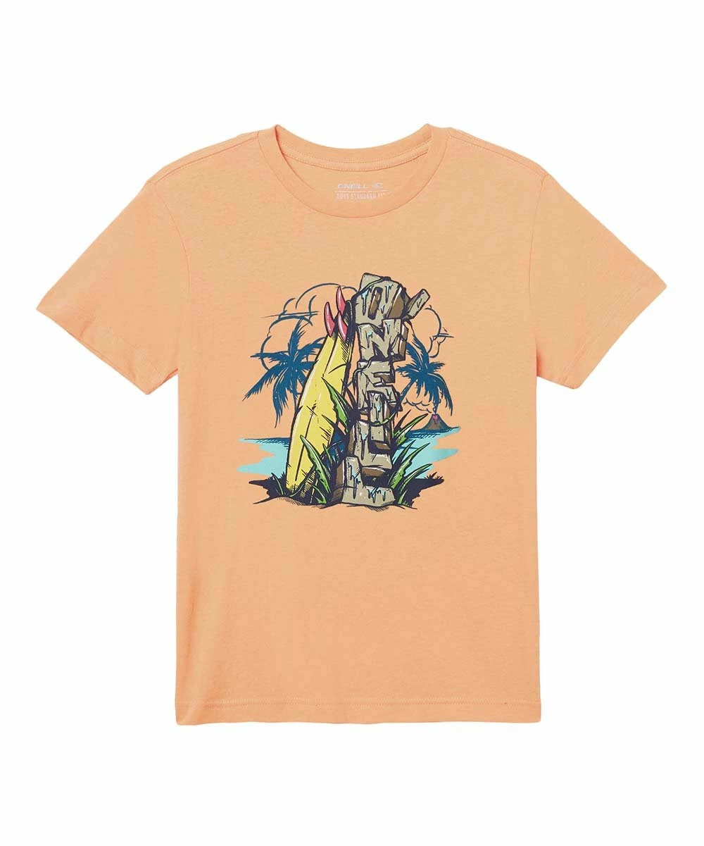 Best Pirce ๐งจ O'Neill Peach & Blue 'O'Neill' Logo Cairn Rocks Crewneck Tee - Boys ๐ 6 Best Pirce ๐งจ O'Neill Peach & Blue 'O'Neill' Logo Cairn Rocks Crewneck Tee - Boys ๐ - Image 4