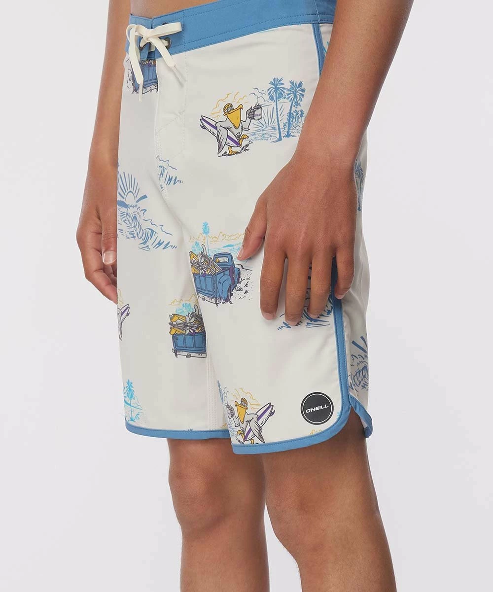 Best Pirce ❤️ O'Neill Cream & Blue Truck Surf Patrol Boardshorts - Boys ✨ 4 Best Pirce ❤️ O'Neill Cream & Blue Truck Surf Patrol Boardshorts - Boys ✨ - Image 2