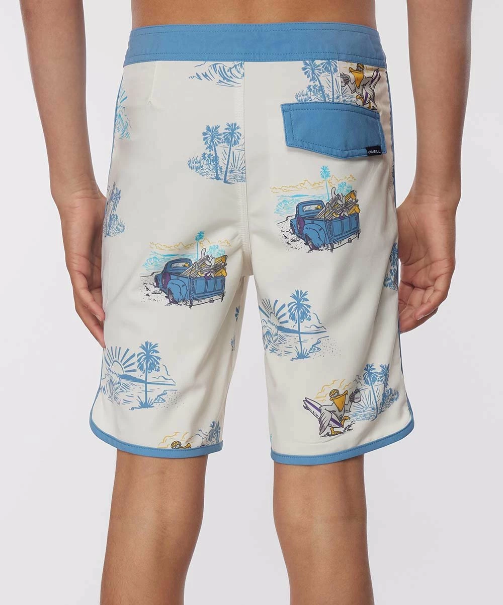 Best Pirce ❤️ O'Neill Cream & Blue Truck Surf Patrol Boardshorts - Boys ✨ 5 Best Pirce ❤️ O'Neill Cream & Blue Truck Surf Patrol Boardshorts - Boys ✨ - Image 3