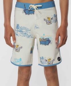 Best Pirce ❤️ O'Neill Cream & Blue Truck Surf Patrol Boardshorts - Boys ✨