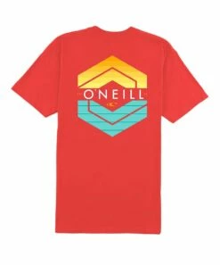 Hot Sale 😍 O'Neill Red & Yellow Logo Crux Crewneck Tee - Boys 🎉