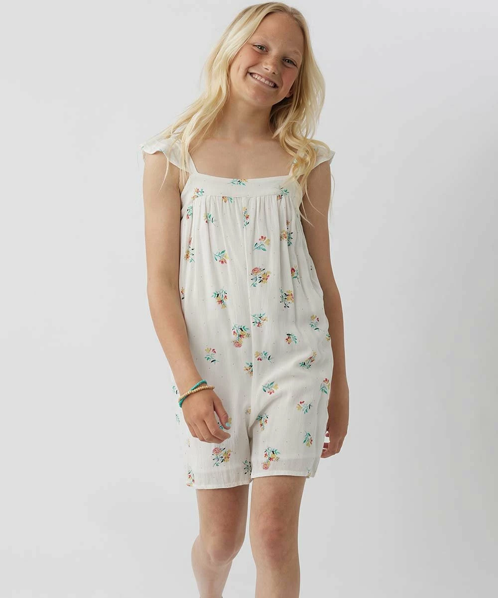 Best deal ๐ O'Neill White & Blue Floral Flutter Sleeve Augie Romper - ๐ง Girls โค๏ธ 3 Best deal ๐ O'Neill White & Blue Floral Flutter Sleeve Augie Romper - ๐ง Girls โค๏ธ