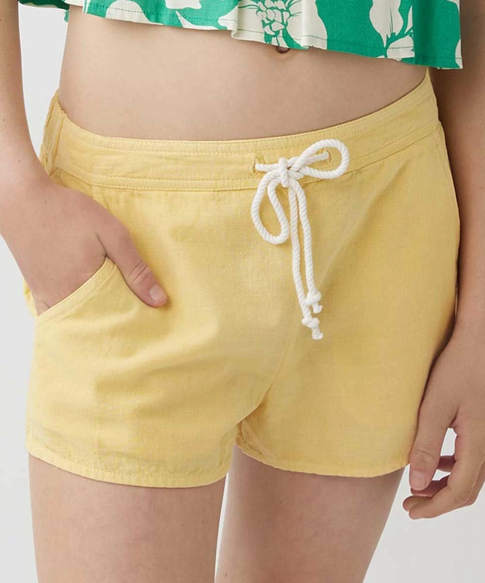 Wholesale ๐ O'Neill Yellow Sage Tie-Waist Shorts - ๐ง Girls ๐ 4 Wholesale ๐ O'Neill Yellow Sage Tie-Waist Shorts - ๐ง Girls ๐ - Image 2