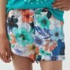 Best Sale 😀 O'Neill Blue & Green Floral Tia High-Waist Shorts - 👧 Girls 🧨 -O'Neill Sales zu107979734 main tm1660679511